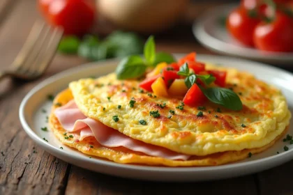 Omlet z szynką i serem – Przepis i zdrowe korzyści